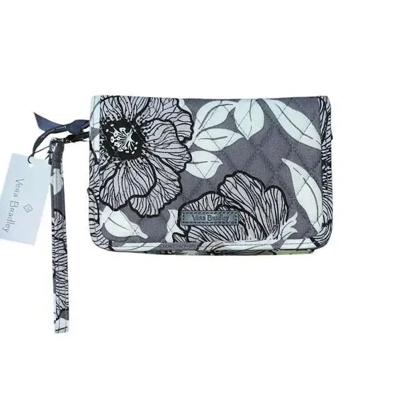 Vera Bradley RFID 3-in-1 Crossbody Bag in Cotton, Moon Shadow Meadow, New - Picture 5 of 7